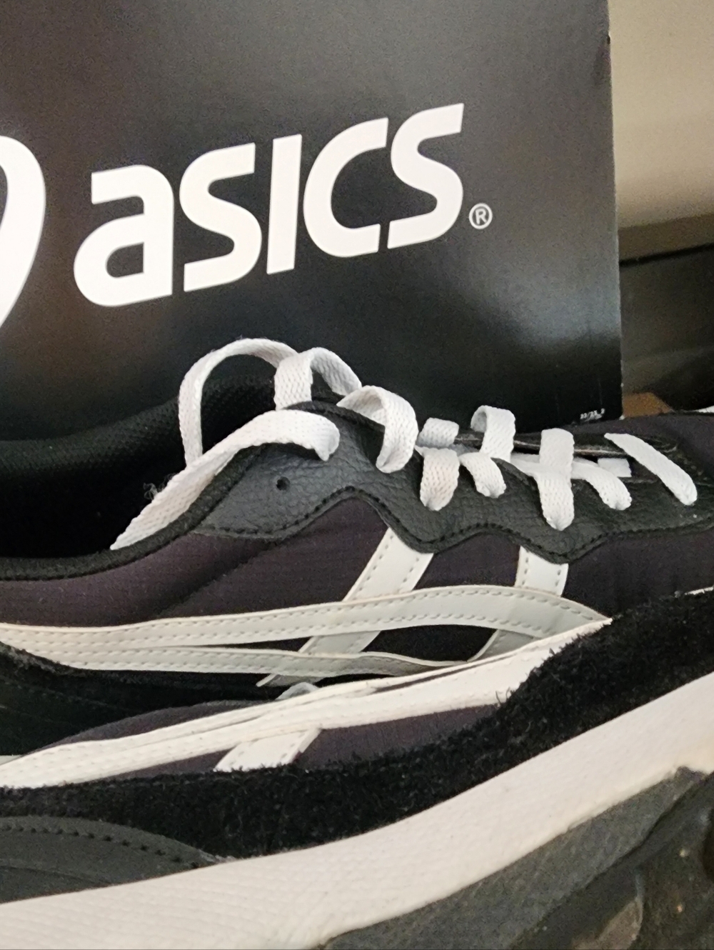 Onitsuka Tiger by Asics Black and White Athletic Sneaker - Picture 2 of 4